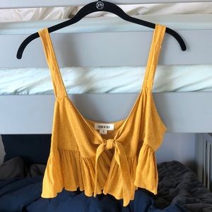 Polka dot cropped top